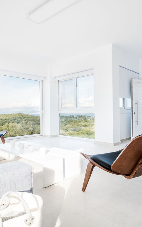 Villa Athena: Dining Room, Kitchen, Living Room