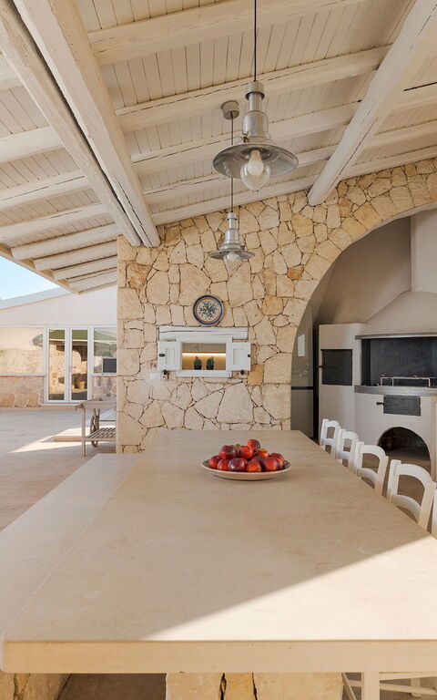 Villa Del Mito: Balcony / Terrace / Patio, Building Exterior, Kitchen, Outdoor