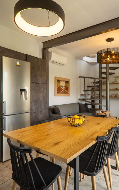 Villa Eftychia: Dining Room, Kitchen