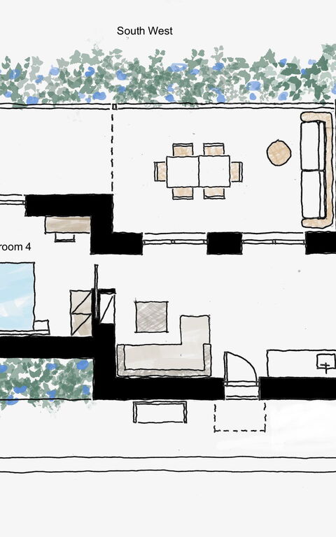Villa Bluewhite: Planimetry