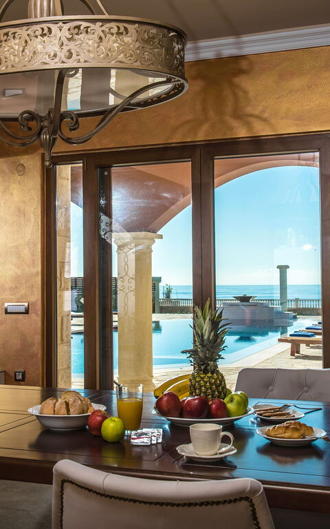 Villa Kalliste: Dining Room, Living Room