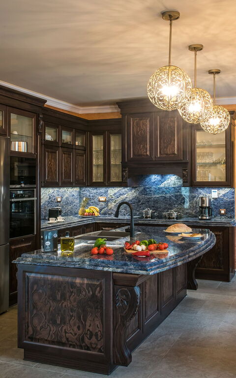 Villa Kalliste: Dining Room, Kitchen