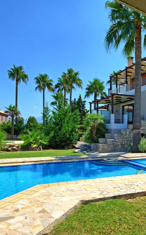 Villa Myrtia: Garden, Outdoor, Pool, Scenic View, Summer