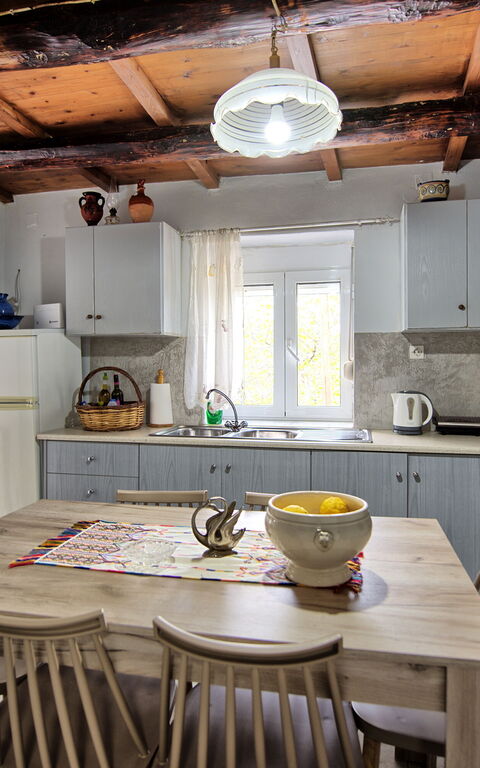 Aretousa: Dining Room, Kitchen