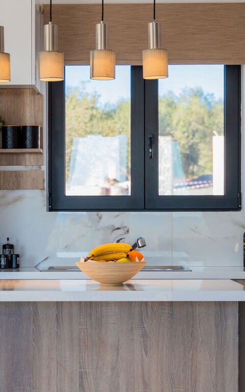 Villa Olivum: Kitchen, Living Room