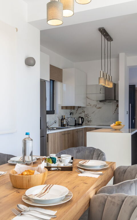 Villa Olivum: Kitchen, Living Room