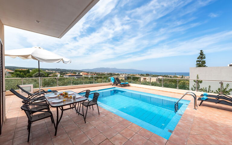 Villa Stratianna: Balcony / Terrace / Patio, Building Exterior, Outdoor, Pool, Scenic View