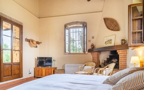 Accommodation Capanna: Bedroom, Living Room