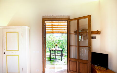 Accommodation Capanna: Living Room