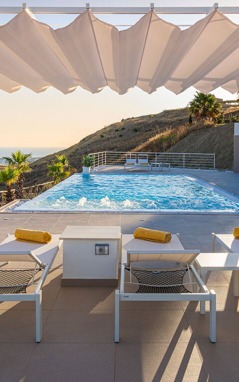 Villa Domizia: Balcony / Terrace / Patio, Pool, Scenic View