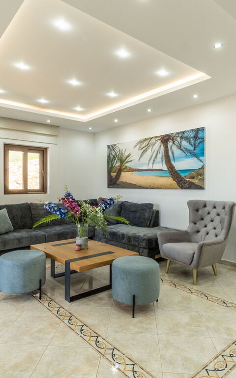 Villa Halepi: Living Room