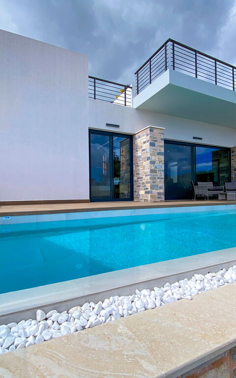 Villa Kallos: Building Exterior, Outdoor, Pool