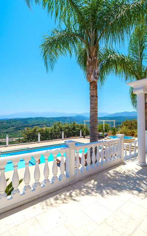 Iro Royal Villa: Balcony / Terrace / Patio, Building Exterior, Outdoor, Pool