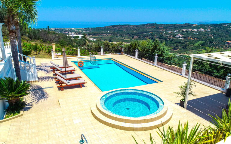 Iro Royal Villa: Building Exterior, Hot Tub, Outdoor, Pool, Scenic View