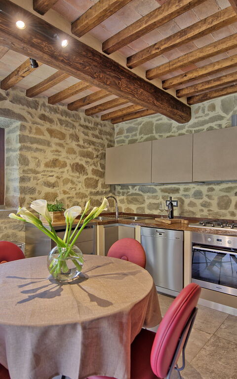 Villa Mulino: Dining Room, Kitchen, Living Room