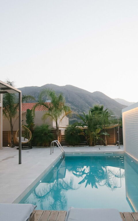 Villa Silentium Ionia: Balcony / Terrace / Patio, Building Exterior, Garden, Outdoor, Pool