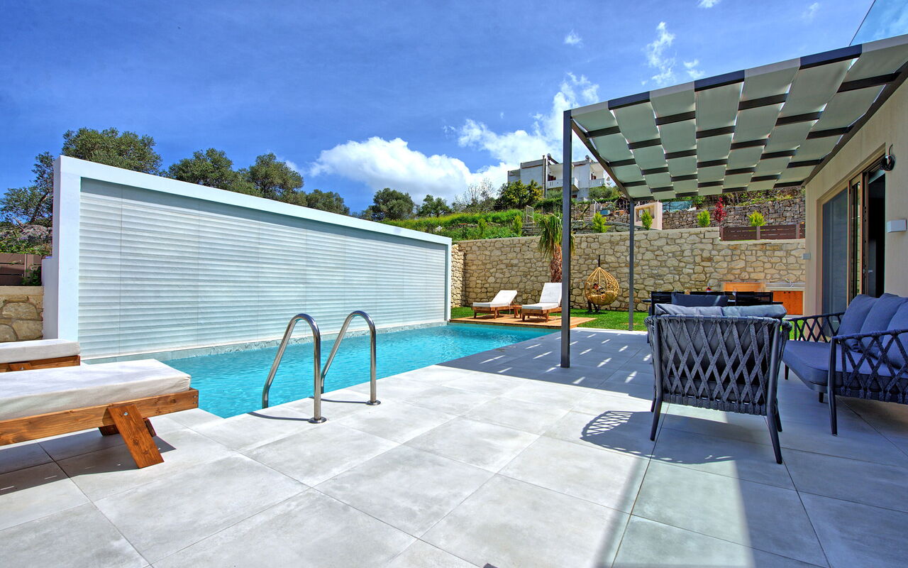 Villa Silentium Ionia: Balcony / Terrace / Patio, Outdoor, Pool
