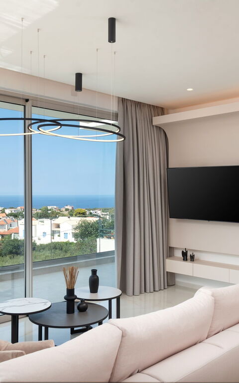 Seaview Lux: Kitchen, Living Room