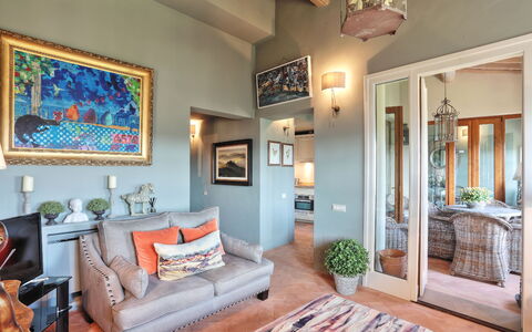 Accommodation La Loggia: Living Room