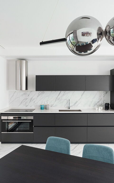 Villa Hermes: Kitchen, Living Room