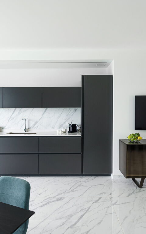 Villa Hermes: Kitchen, Living Room