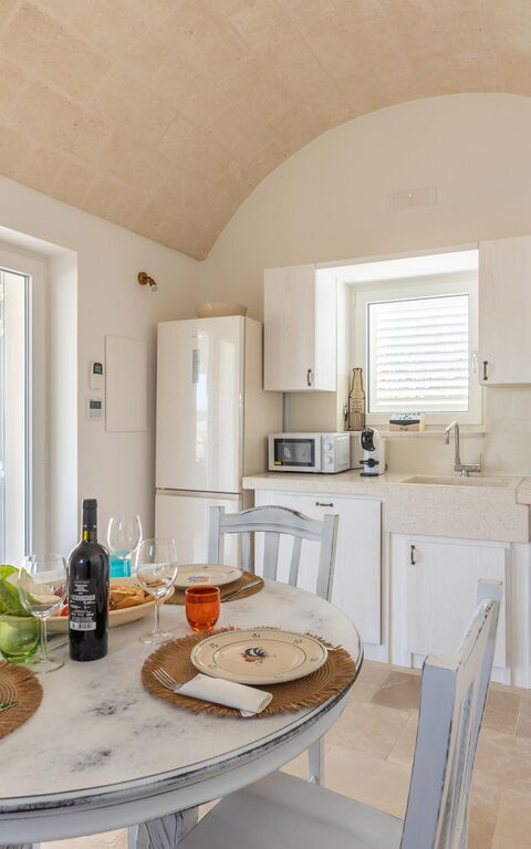Trullo Adea: Dining Room, Kitchen