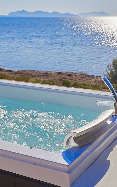 Villa Maraus: Building Exterior, Hot Tub, Outdoor, Scenic View