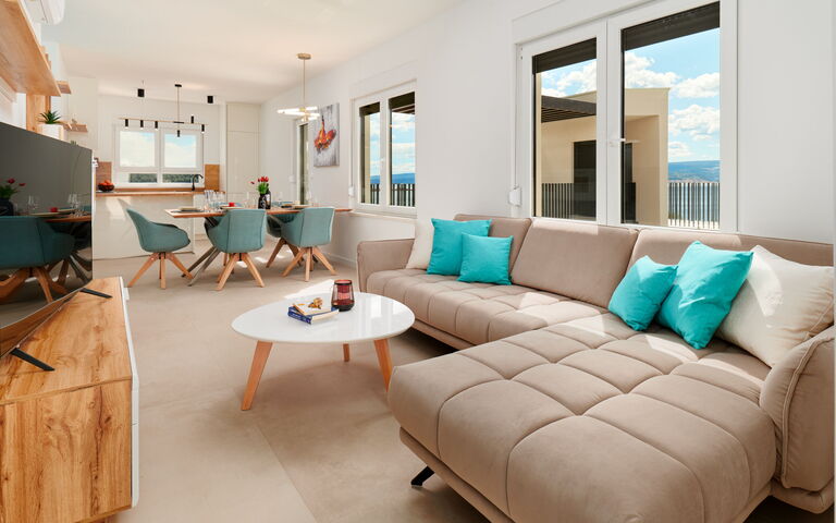 Villa Stella: Dining Room, Kitchen, Living Room