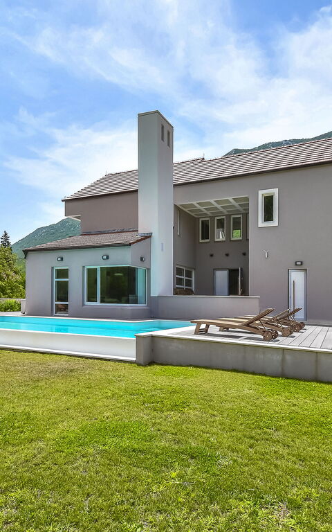 Villa Jure: Balcony / Terrace / Patio, Building Exterior, Garden, Pool, Scenic View