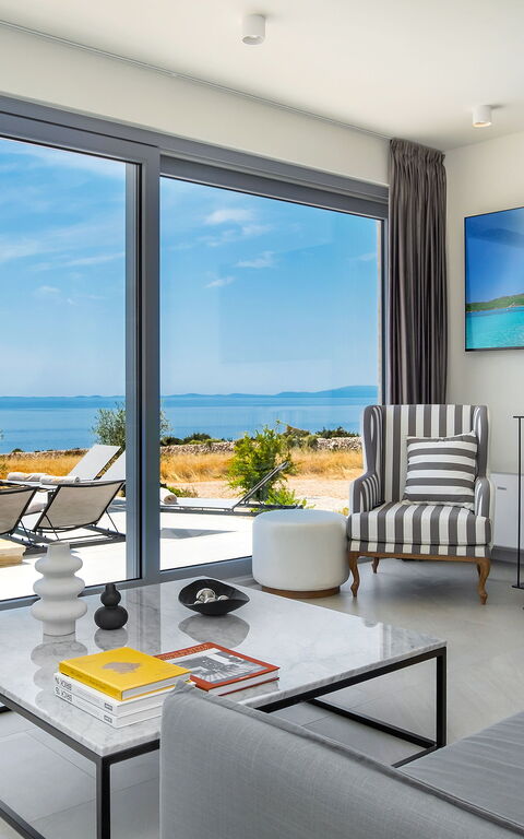 Villa Steropa: Balcony / Terrace / Patio, Living Room