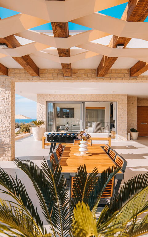 Villa Steropa: Balcony / Terrace / Patio, Building Exterior, Hot Tub, Outdoor, Pool