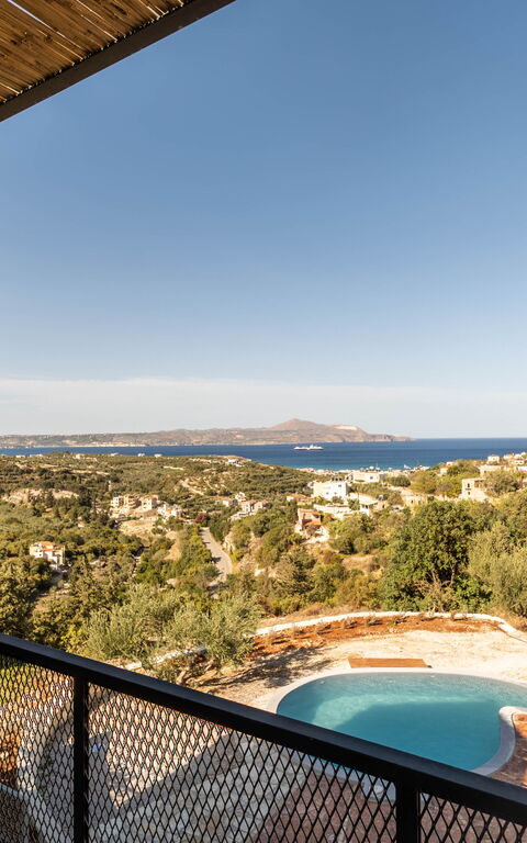 Villa Falcos: Balcony / Terrace / Patio, Building Exterior, Outdoor, Pool, Scenic View