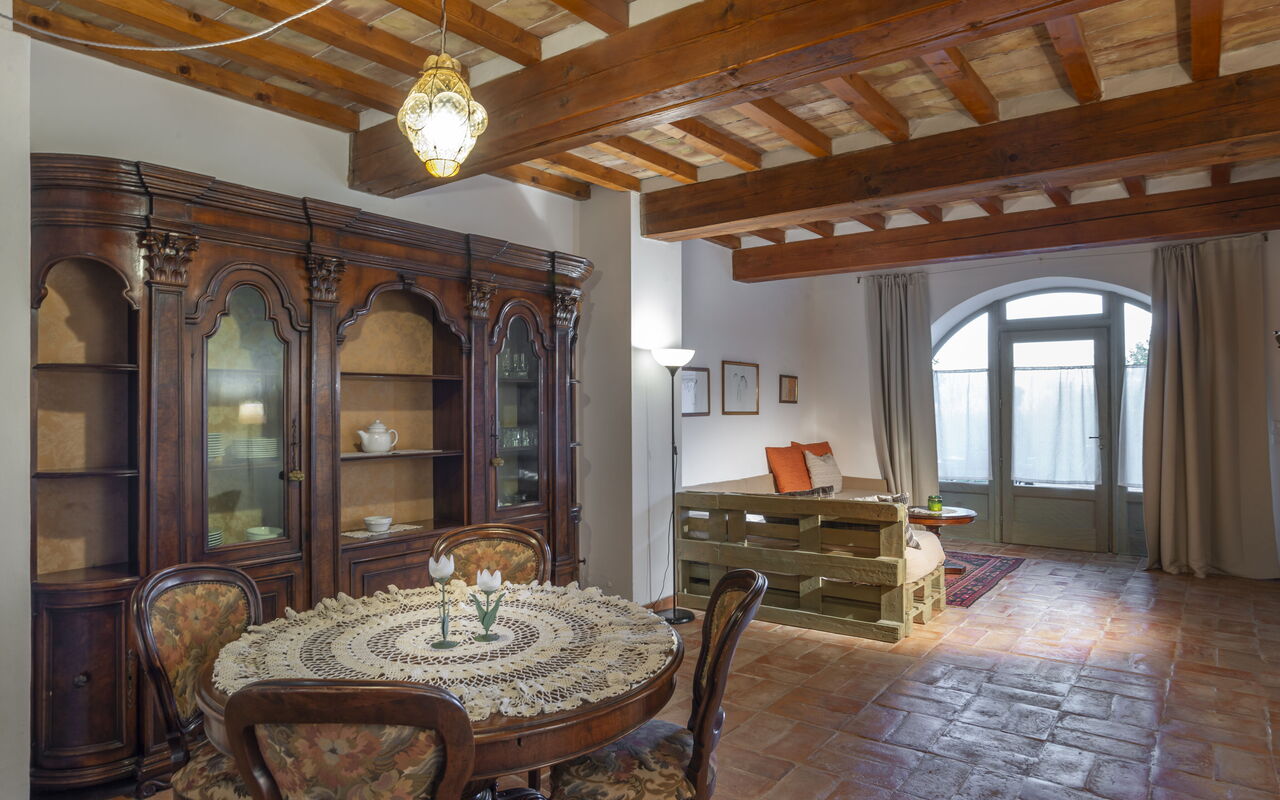 Accommodation Varisio: Dining Room, Living Room