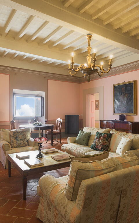 Villa Laparelli Pitti: Living Room
