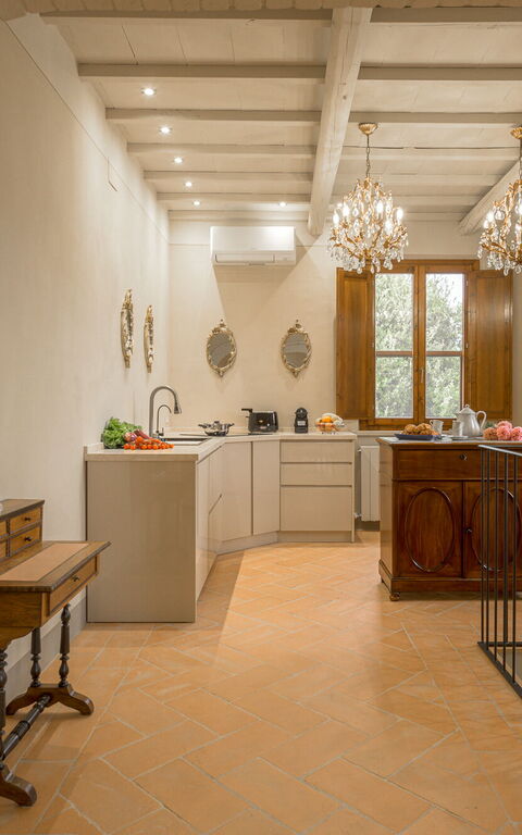 Villa la Contea: Kitchen