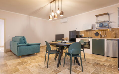 Accommodation Borgo Ariano 3: Dining Room, Kitchen, Living Room