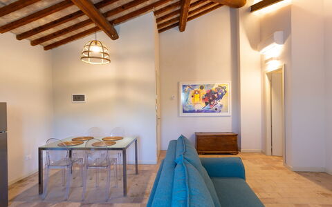 Accommodation Borgo Ariano 7: Dining Room, Living Room