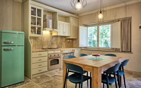 Accommodation Borgo Ariano 5: Dining Room, Kitchen, Living Room