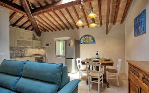 Accommodation Borgo Ariano 6: Dining Room, Kitchen, Living Room