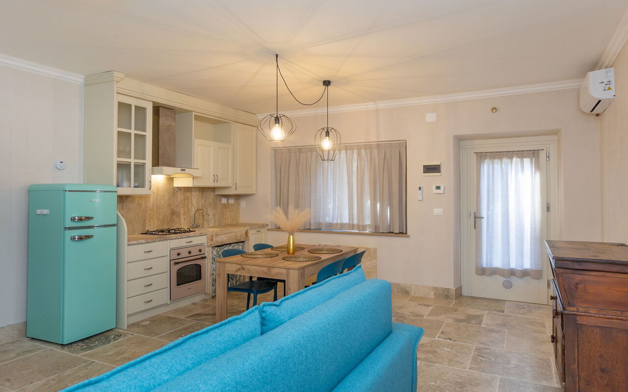 Accommodation Borgo Ariano 5: Kitchen, Living Room