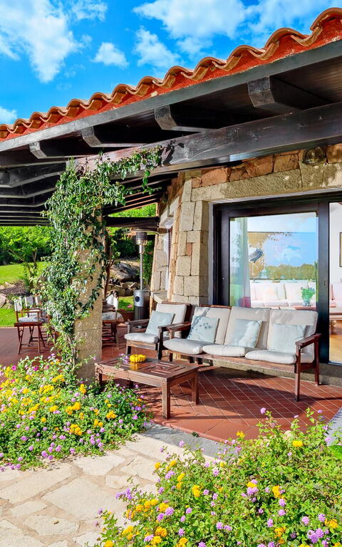 Villa Silenis: Balcony / Terrace / Patio, Building Exterior, Garden, Outdoor