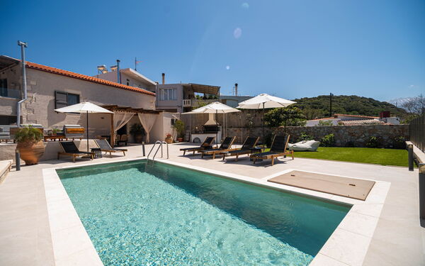 Villa Platon: Building Exterior, Garden, Outdoor, Pool