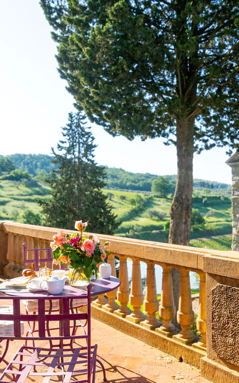 Villa Tenuta Casenuove: Balcony / Terrace / Patio, Building Exterior, Outdoor, Scenic View