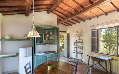 Accommodation Granaio: Dining Room, Kitchen, Living Room