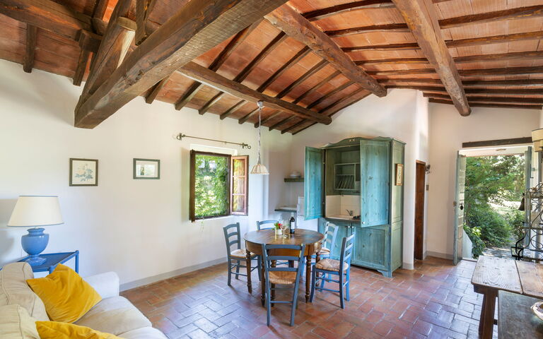 Accommodation Granaio: Dining Room, Kitchen, Living Room