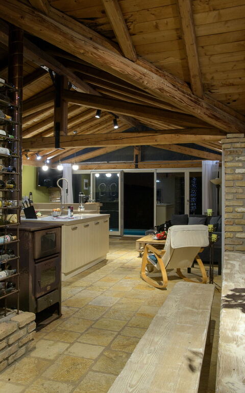 Villa Irida: Dining Room, Kitchen, Living Room