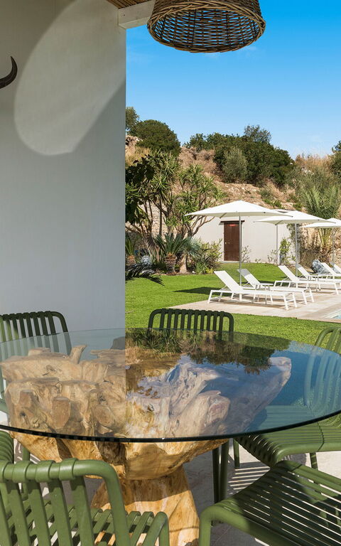 Villa Petite Afrique: Balcony / Terrace / Patio, Building Exterior, Garden, Outdoor, Pool