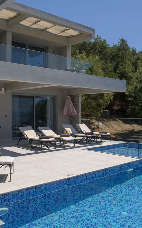 Villa Alkyoni: Balcony / Terrace / Patio, Building Exterior, Outdoor, Pool