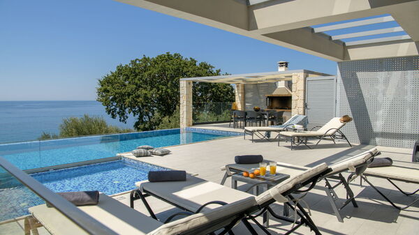 Villa Alkyoni: Balcony / Terrace / Patio, Building Exterior, Outdoor, Pool, Scenic View