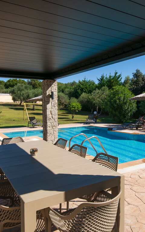 Villa Melitti: Balcony / Terrace / Patio, Building Exterior, Garden, Outdoor, Pool